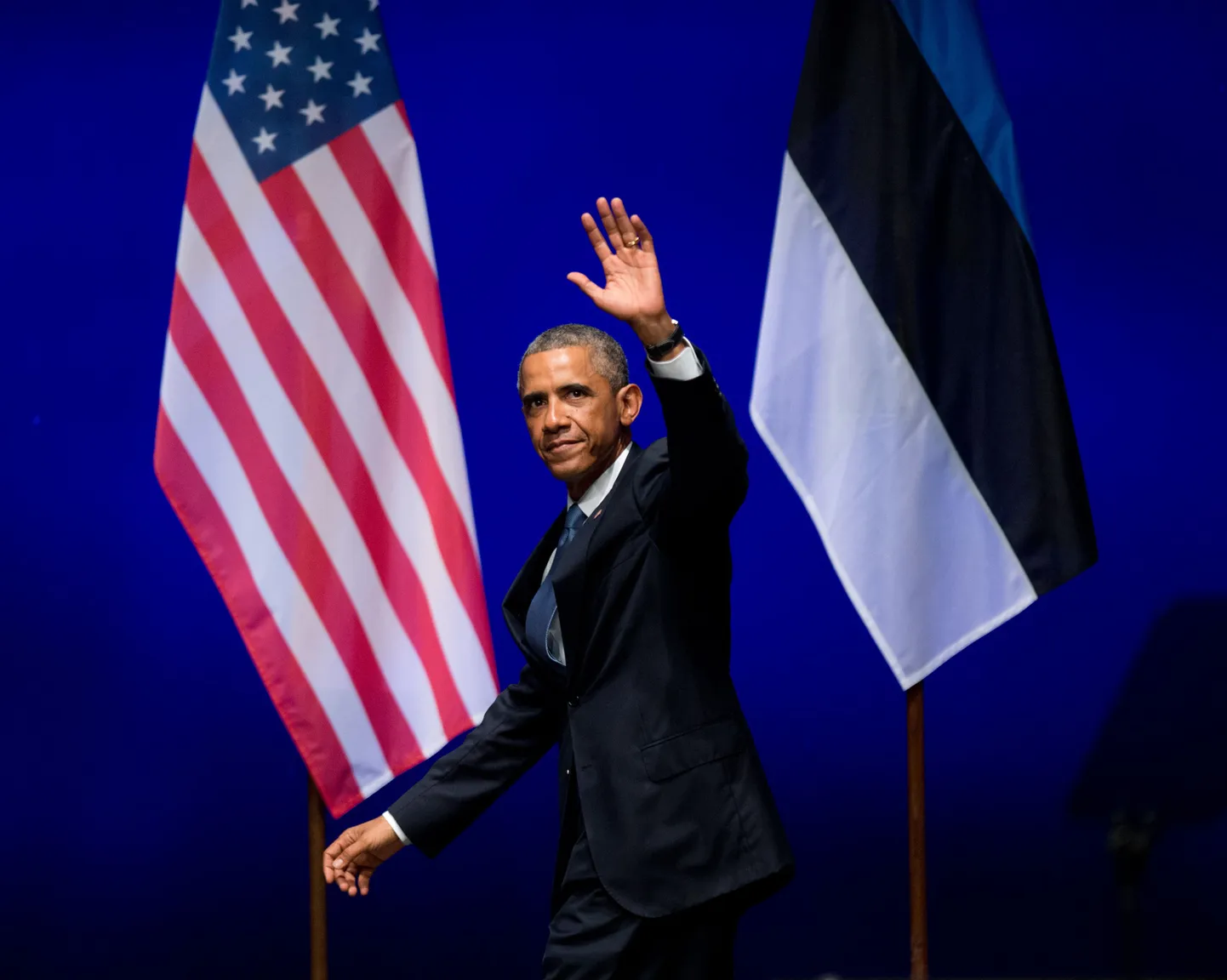 Barack Obama lõpetab kõne.
