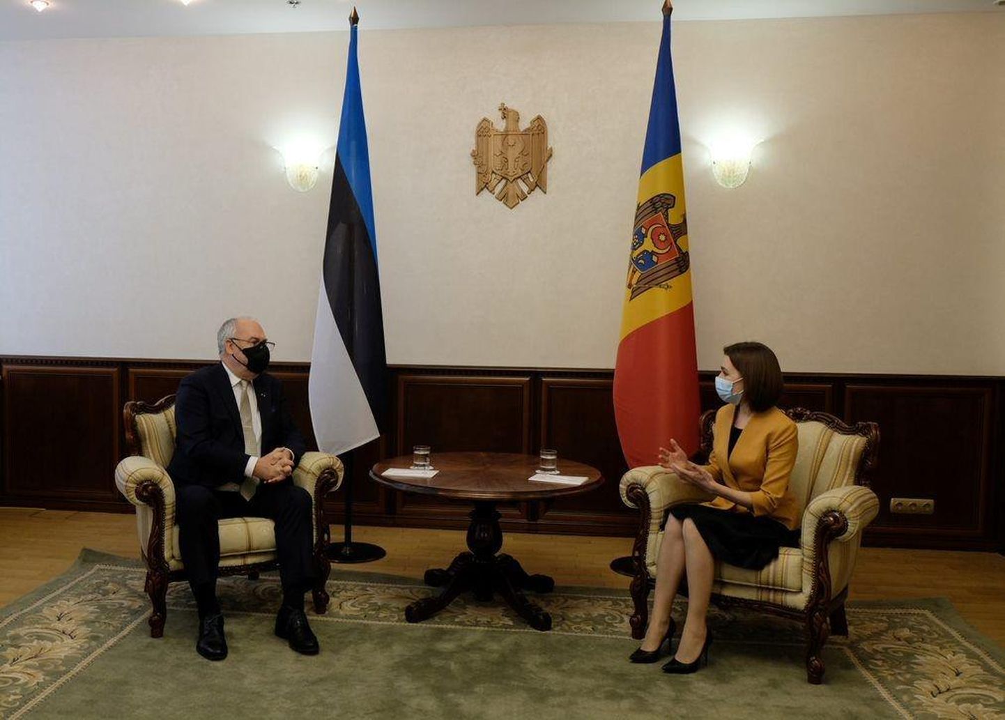 President Alar Karis ja Moldova riigijuht Maia Sandu.