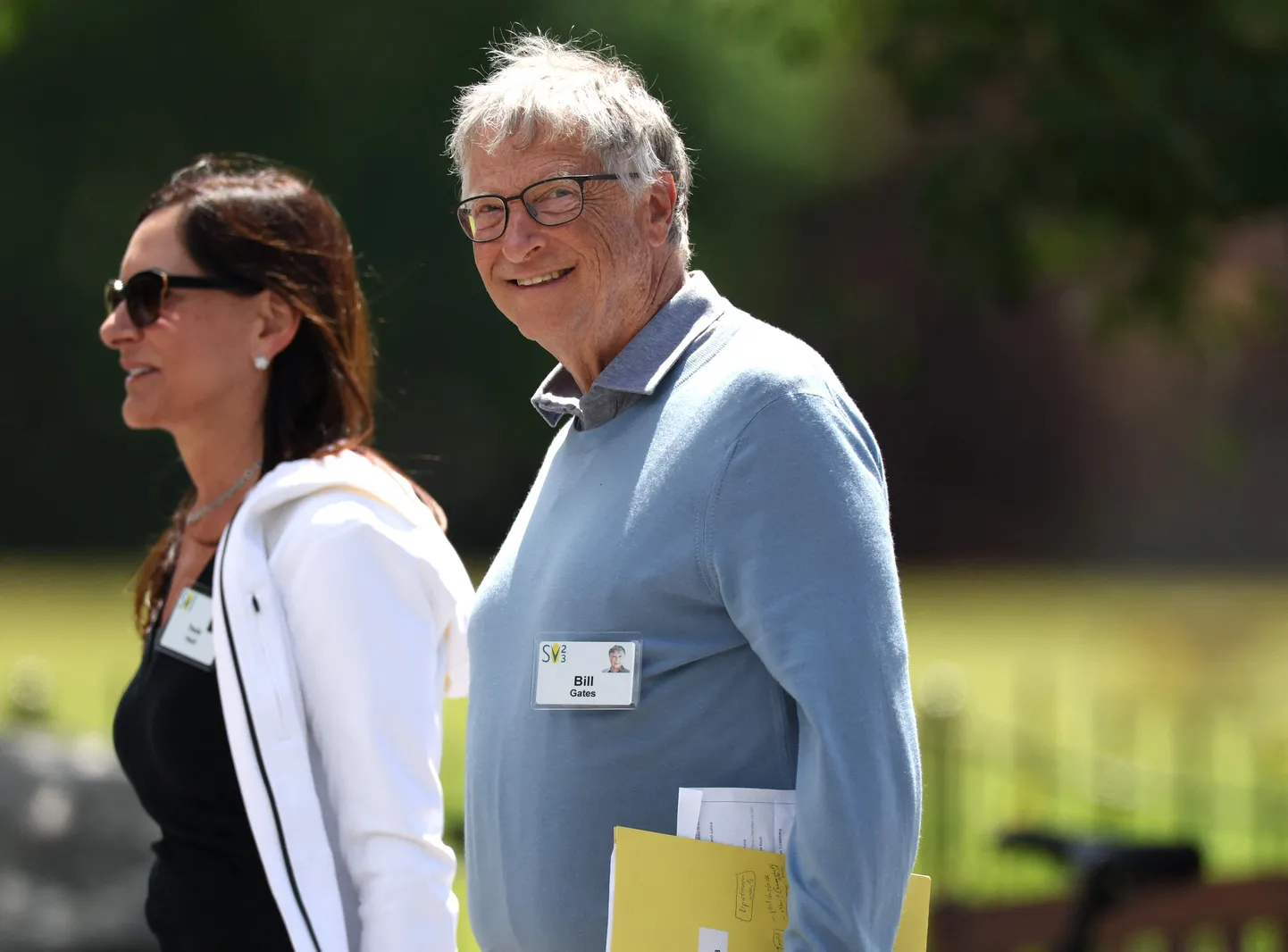 Bill Gates ja ta kallim 13. juulil Sun Valleys.