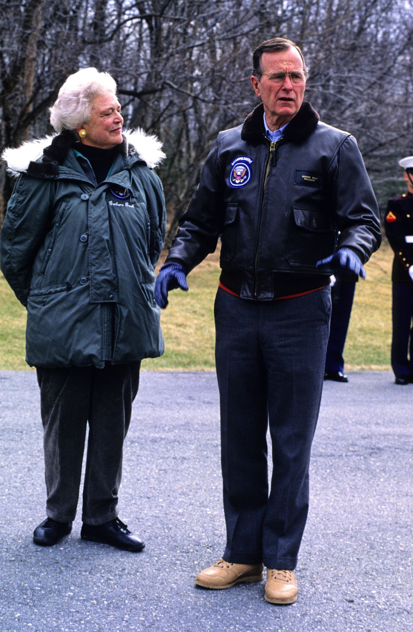 Barbara Bush ja George H.W. Bush 1990. aastal.
