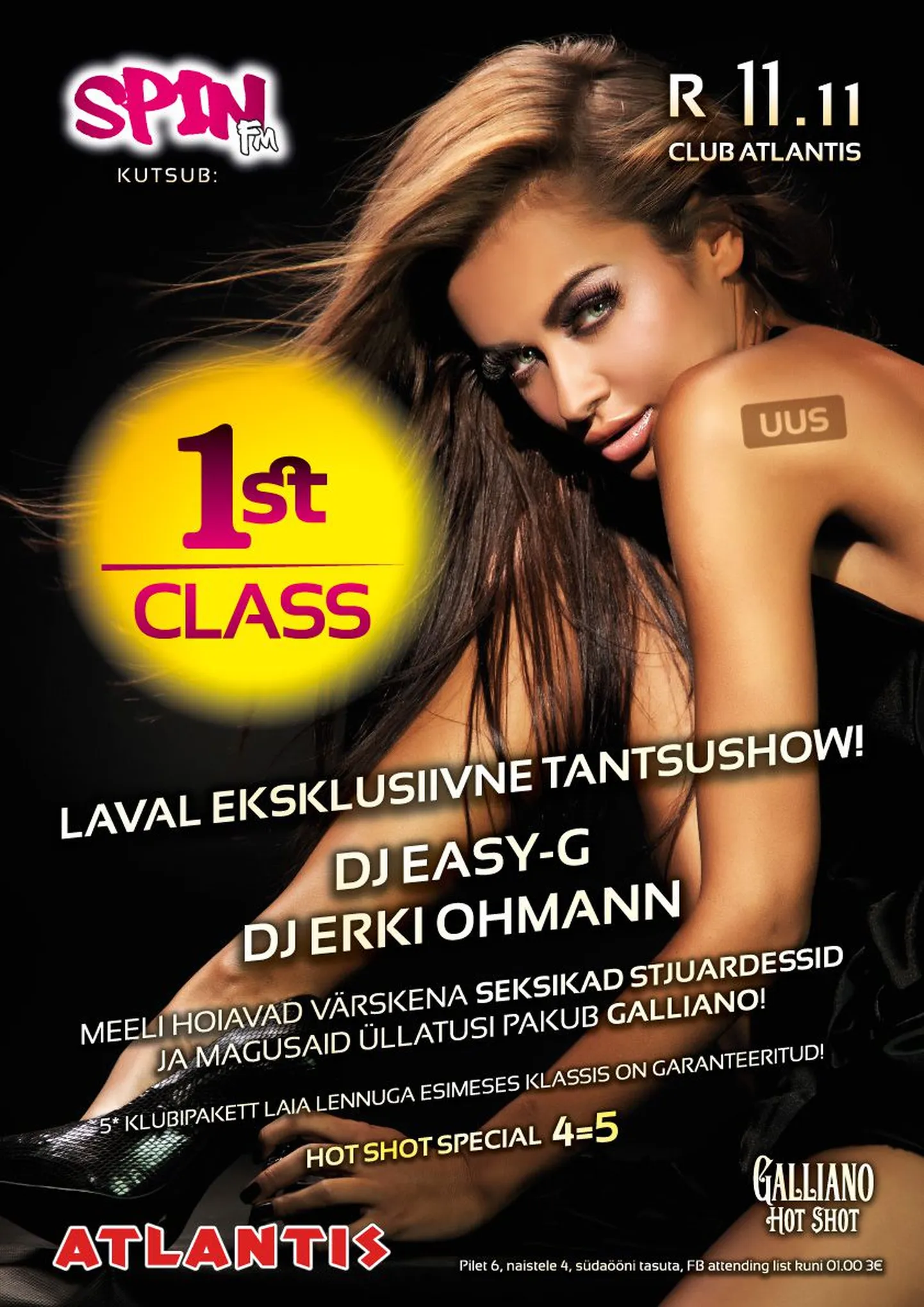 Club Atlantises toimub esmaklassiline pidu First Class!