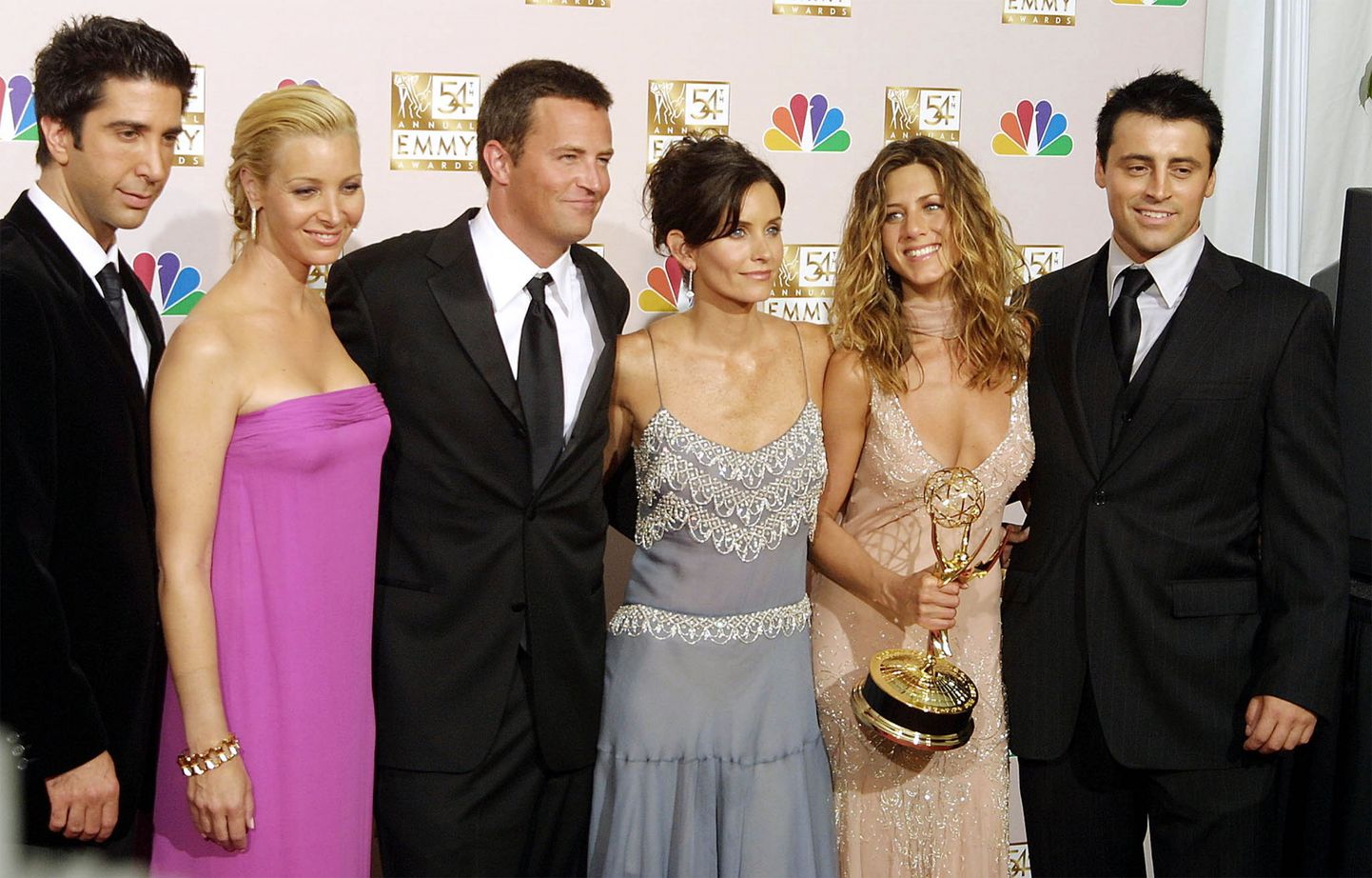 Seriaali "Sõbrad" näitlejad David Schwimmer, Lisa Kudrow, Mathew Perry, Courtney Cox Arquette, Jennifer Aniston ja Matt LeBlanc.