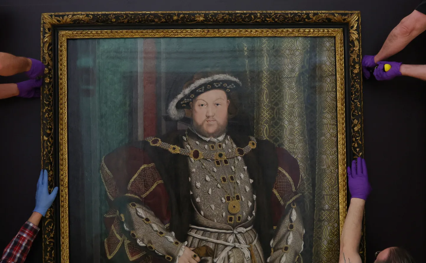 Saksa-Šveitsi maalikunstniku Hans Holbein noorema (1497–1543) portree Inglise kuningas Henry VIIIst (1491–1547).