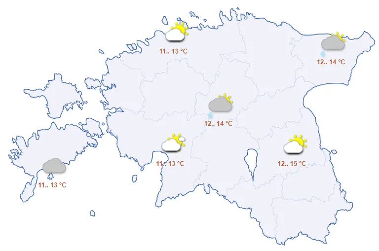 Ilm neljapäeval