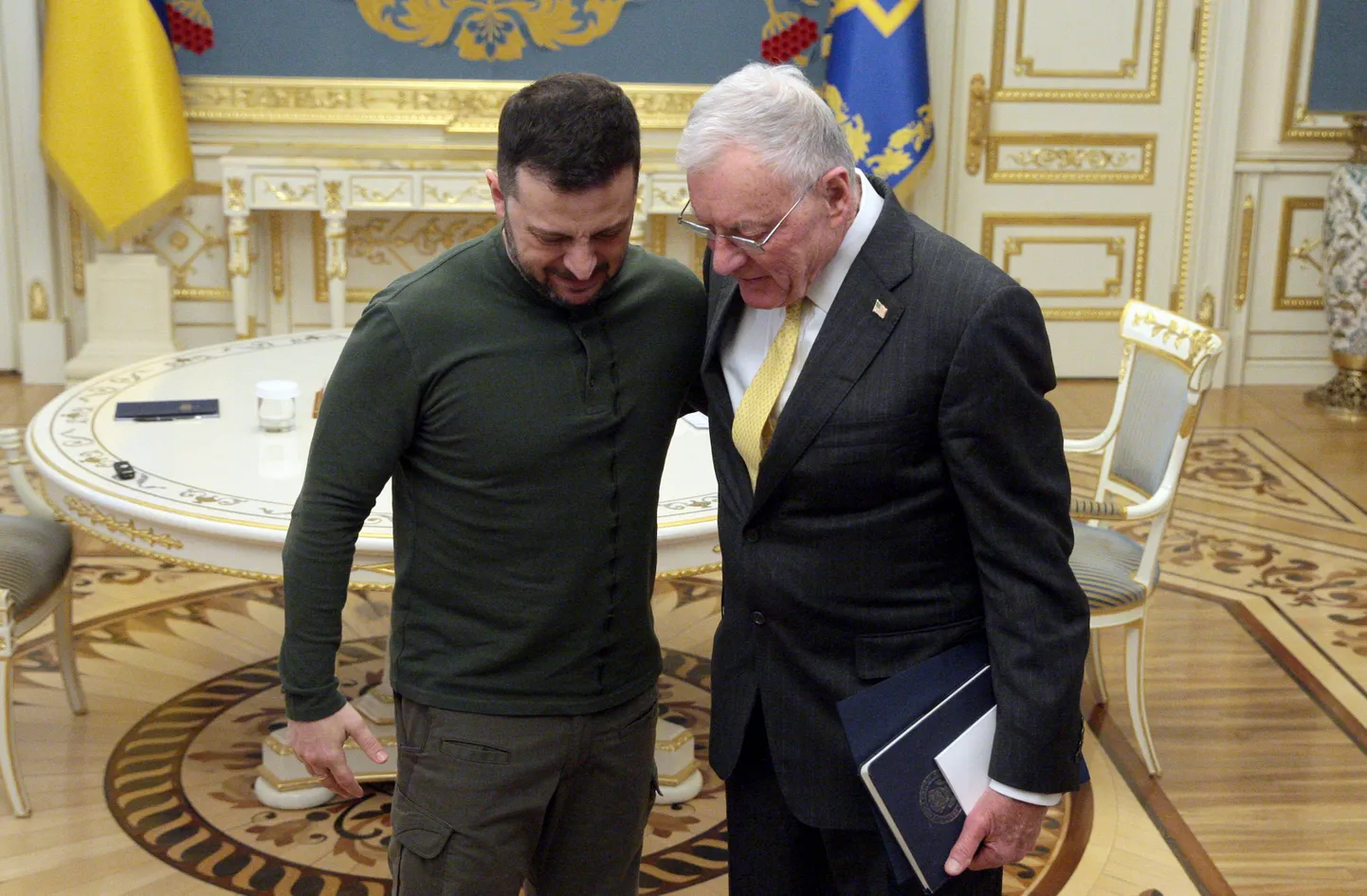 Ukraina president Volodõmõr Zelenskõi ja USA eriesindaja Ukrainas Keith Kellogg.