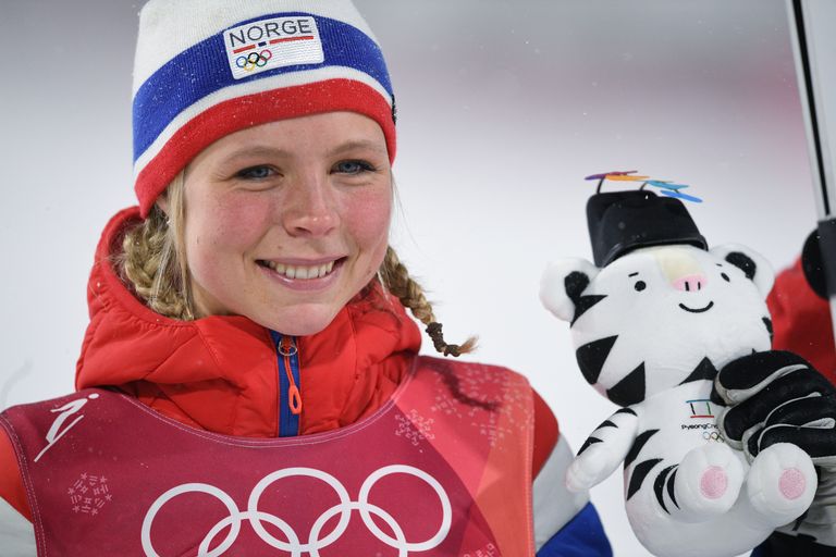 Naiste suusahüpete olümpiavõitja Maren Lundby (Norra).