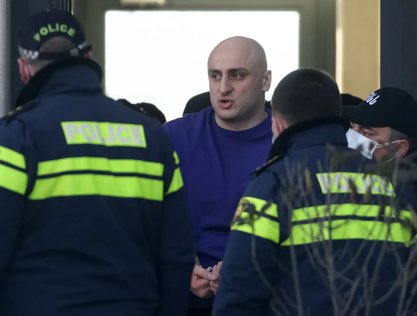Gruusia korrakaitse peab kinni Nika Melia 23. veebruar 2021.