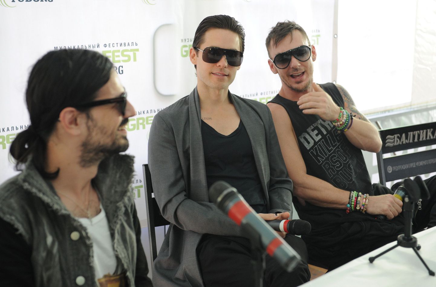 Thirty Seconds To Mars - Tomo Milicevic, Jared Leto ja Shannon Leto