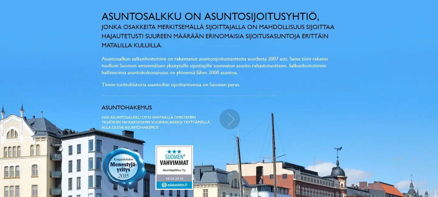 Asuntosalkku koduleht.
