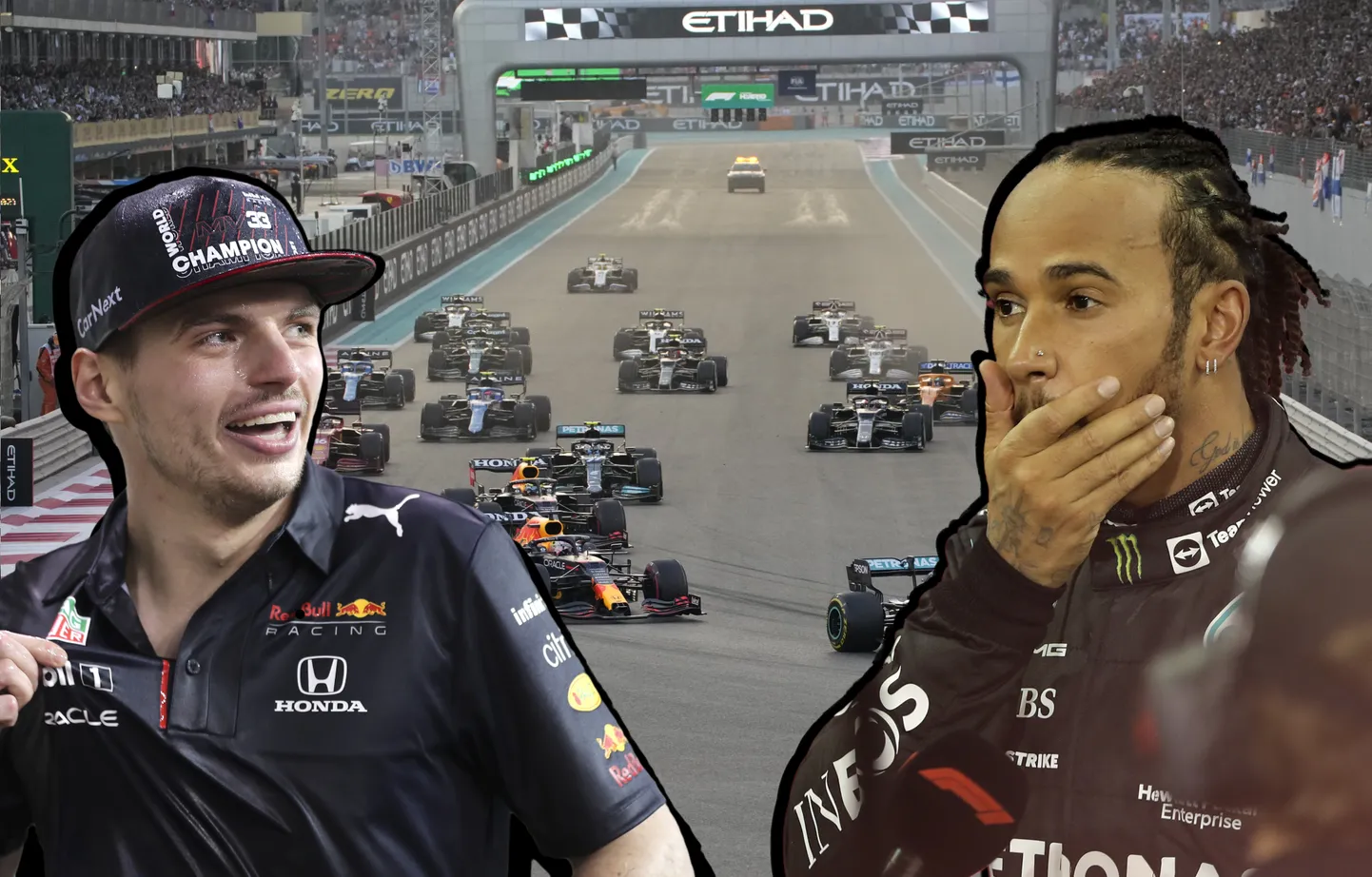 Makss Verstapens un Lūiss Hamiltons