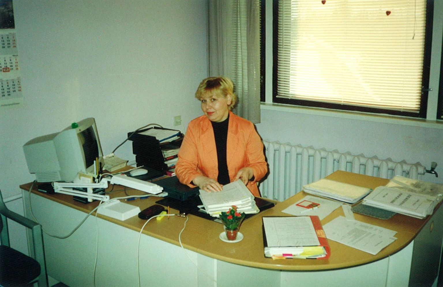 Vaive Kors tööpostil 1990. aasta paiku.