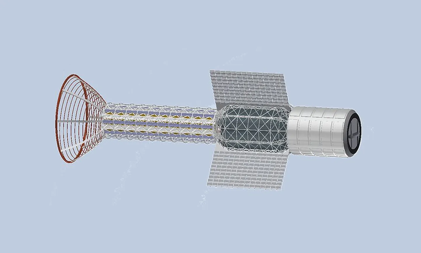 Kas selline hakkabki välja nägema kosmoselaev, mis lendab ülikiirelt Marsile? NASA peab taolist lahendust plasmatõukuriga väga perspektiivikaks.