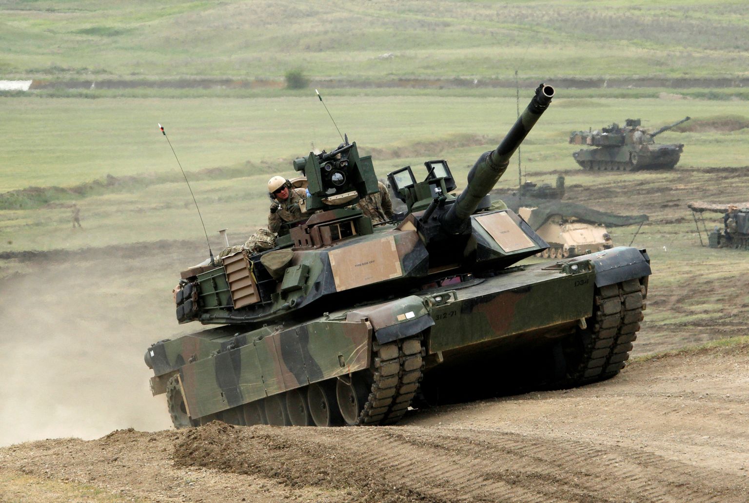 M1A2 Abrams tankid õppusel.