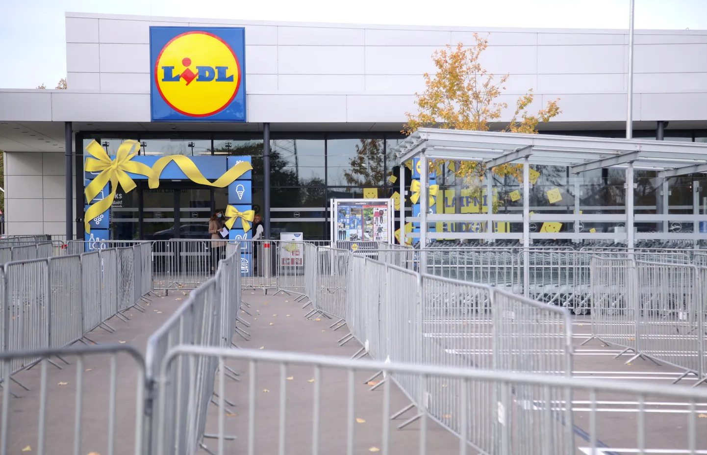 Mazumtirdzniecības tīkla "Lidl" veikals Sergeja Eizenšteina ielā pirms atklāšanas.