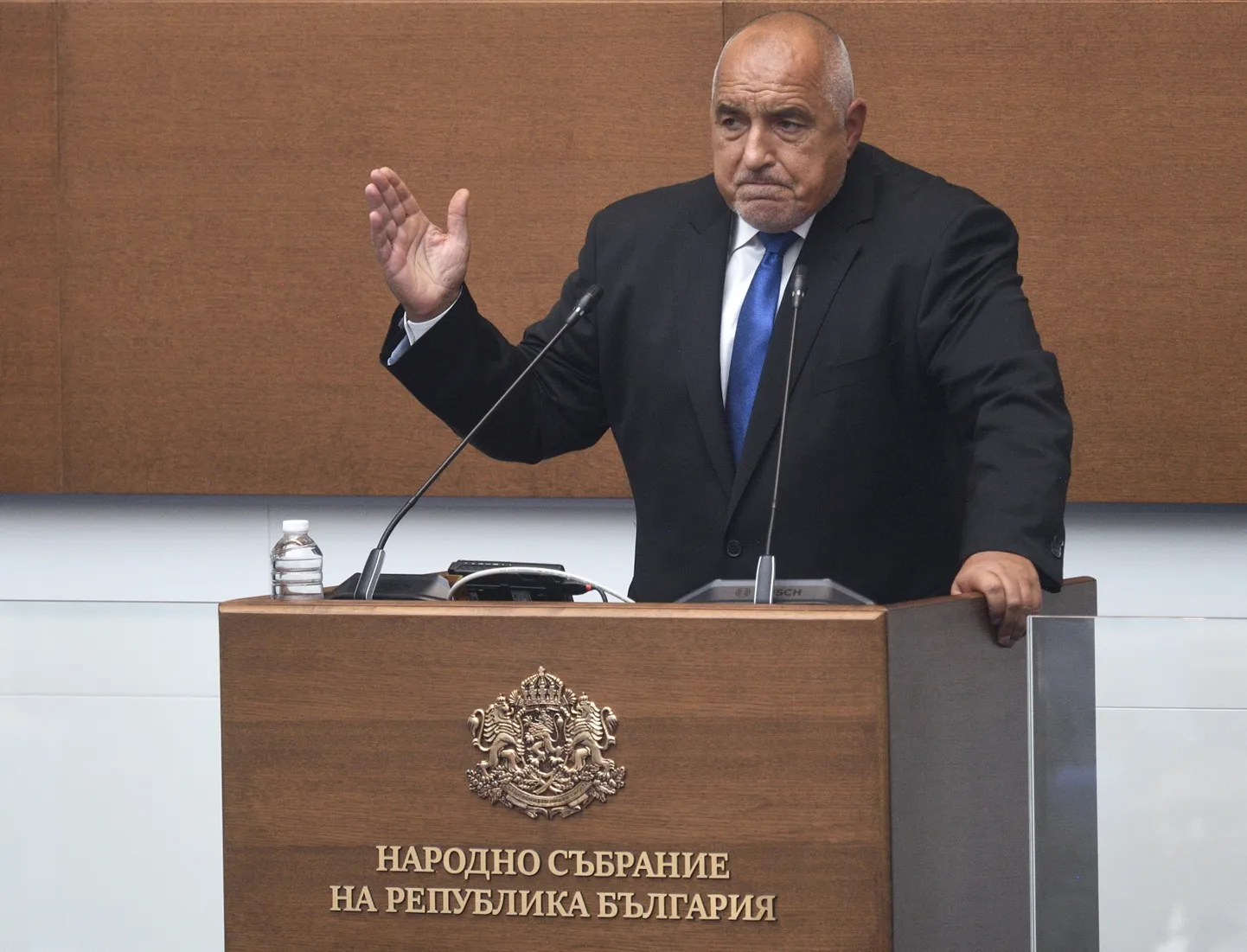 Bulgaaria erakonna GERB esimees Bojko Borissov esinemas parlamendis 3. juulil 2024.
