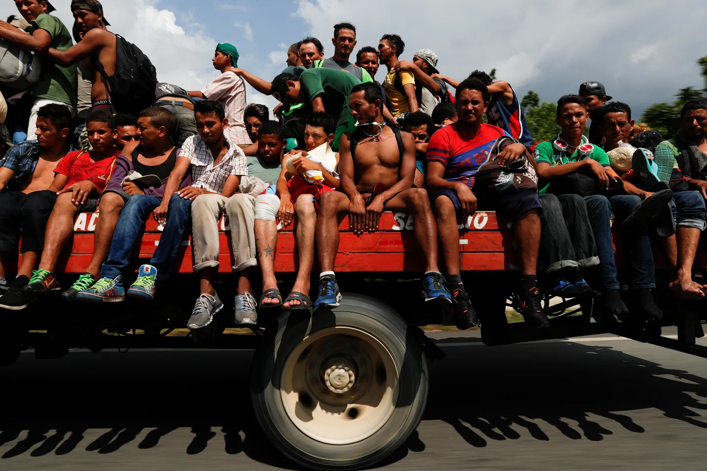 Kesk-Ameerika migrandid Mehhikos.