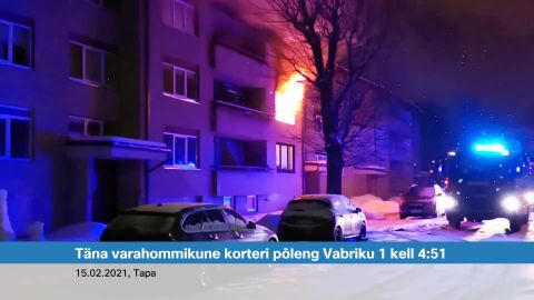 Tapal evakueeriti põlevast korterist kaheksa inimest