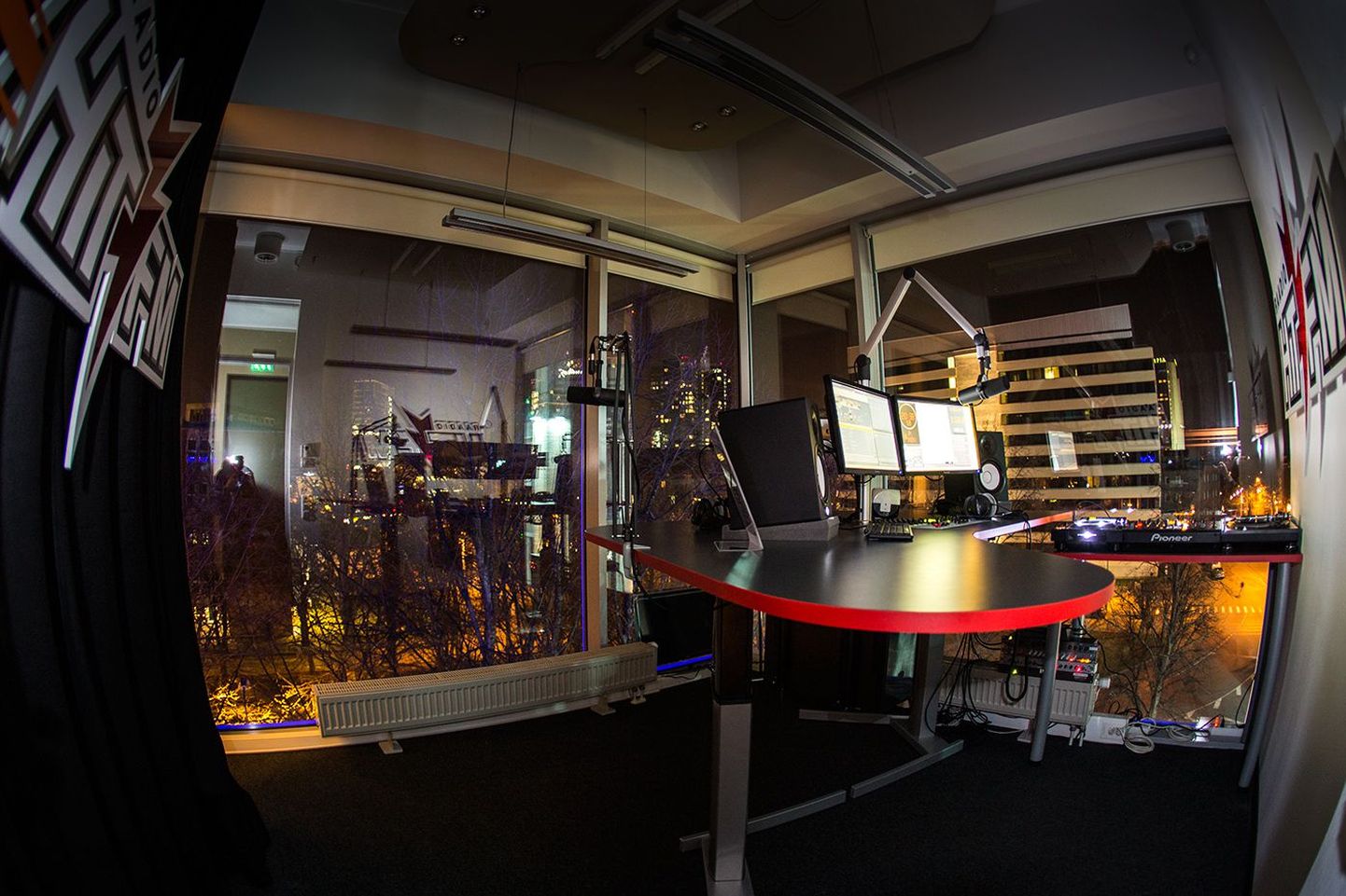 Raadio Hit FM stuudio Tallinnas Solarise keskuses.