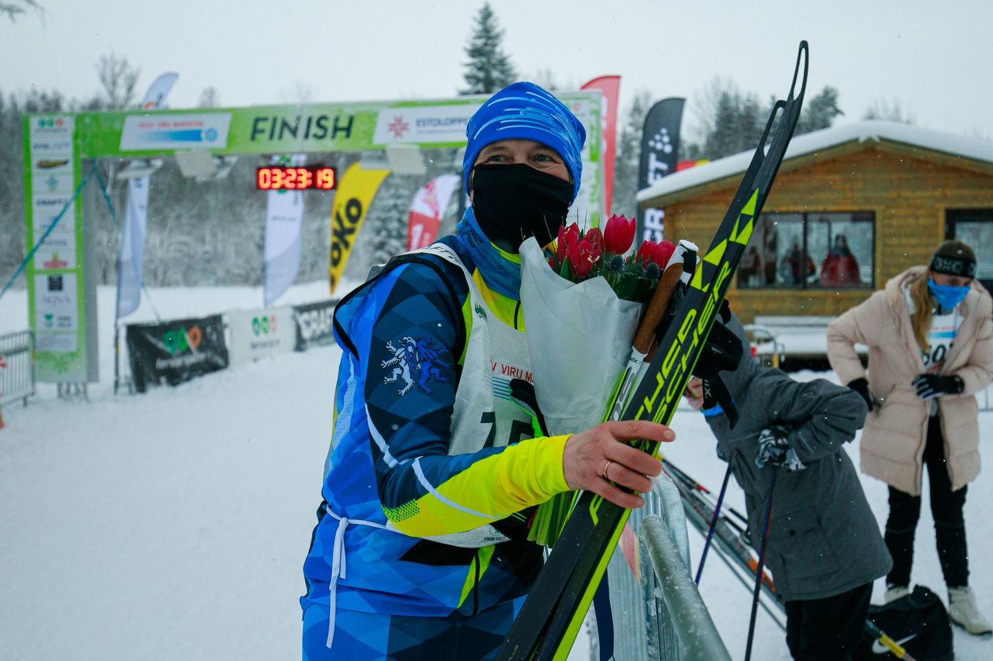 Viru suusamaratoni väisas teiste hulgas spordilembene president Kersti Kaljulaid.