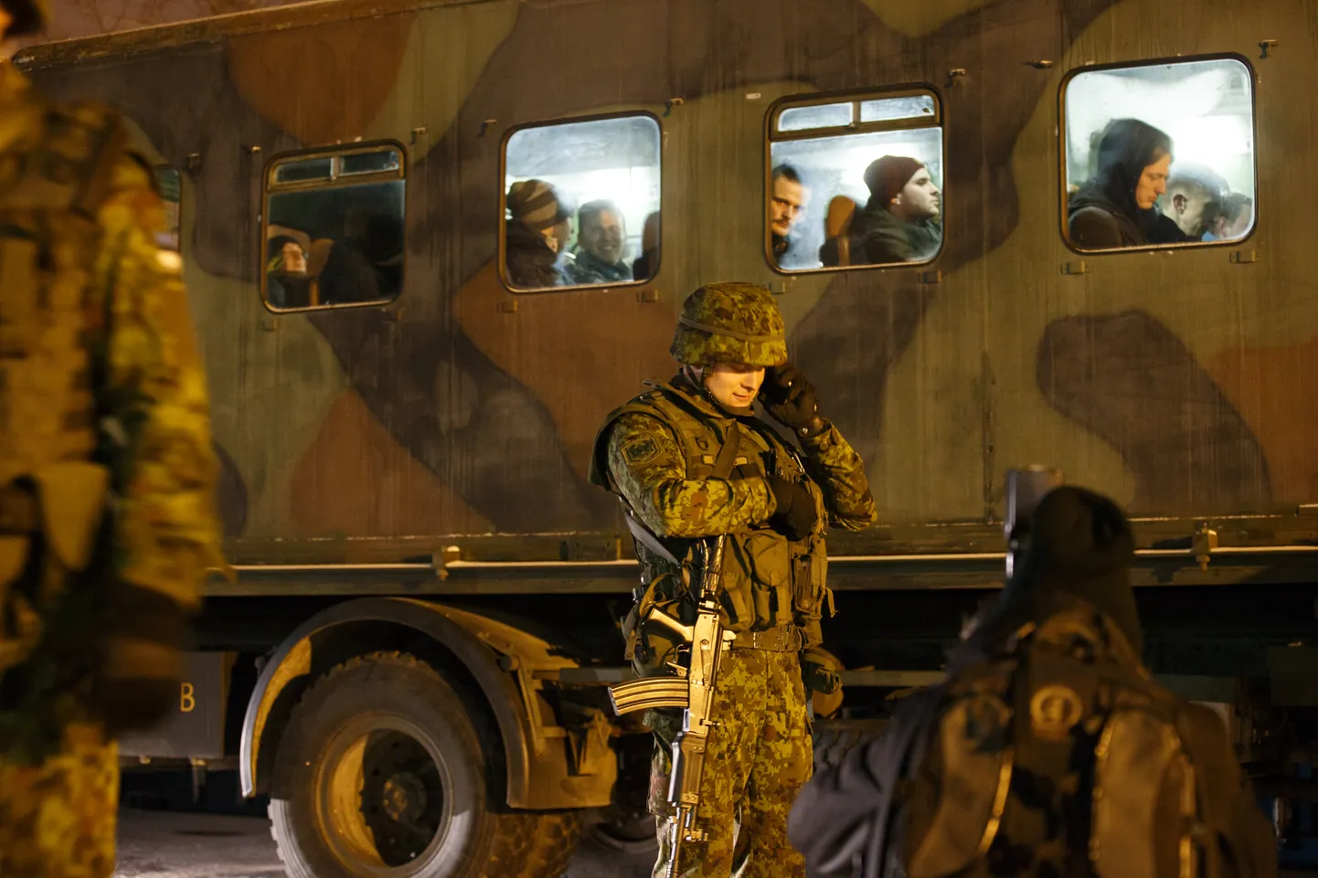 Сбор резервистов в Таллиннском батальоне связи, 2016 год.