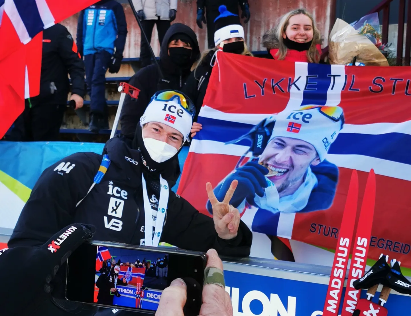 Sturla Holm Lägreid ja tema Eesti fännid.