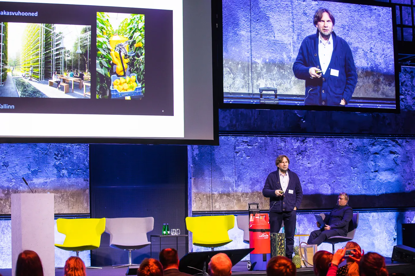 Marek Strandberg Tallinna visioonikonverentsil.