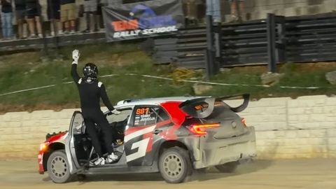 VIDEOD ⟩ Võidumees Tänak pakkus USA publikule vinget vaatemängu