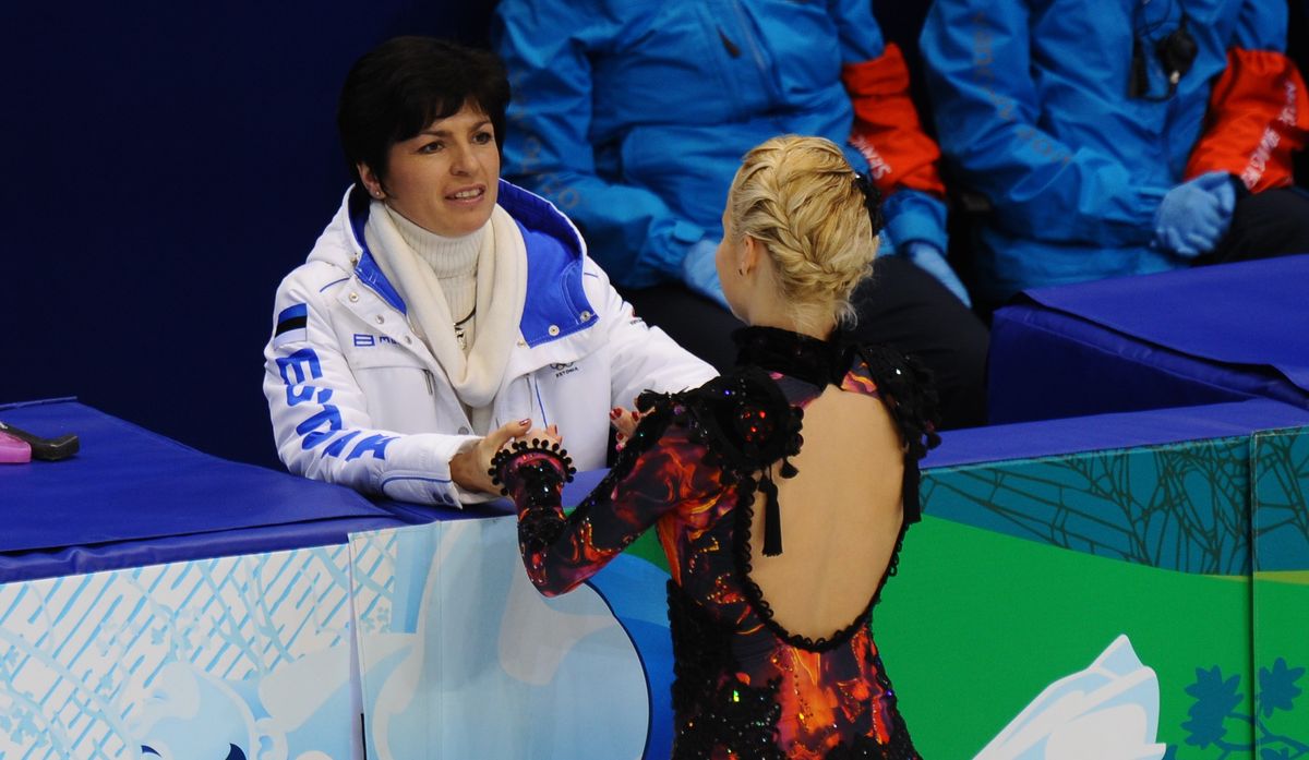 Anna Levandi saadab 2010. aasta Vancouveri taliolümpial jääle Jelena Glebova.