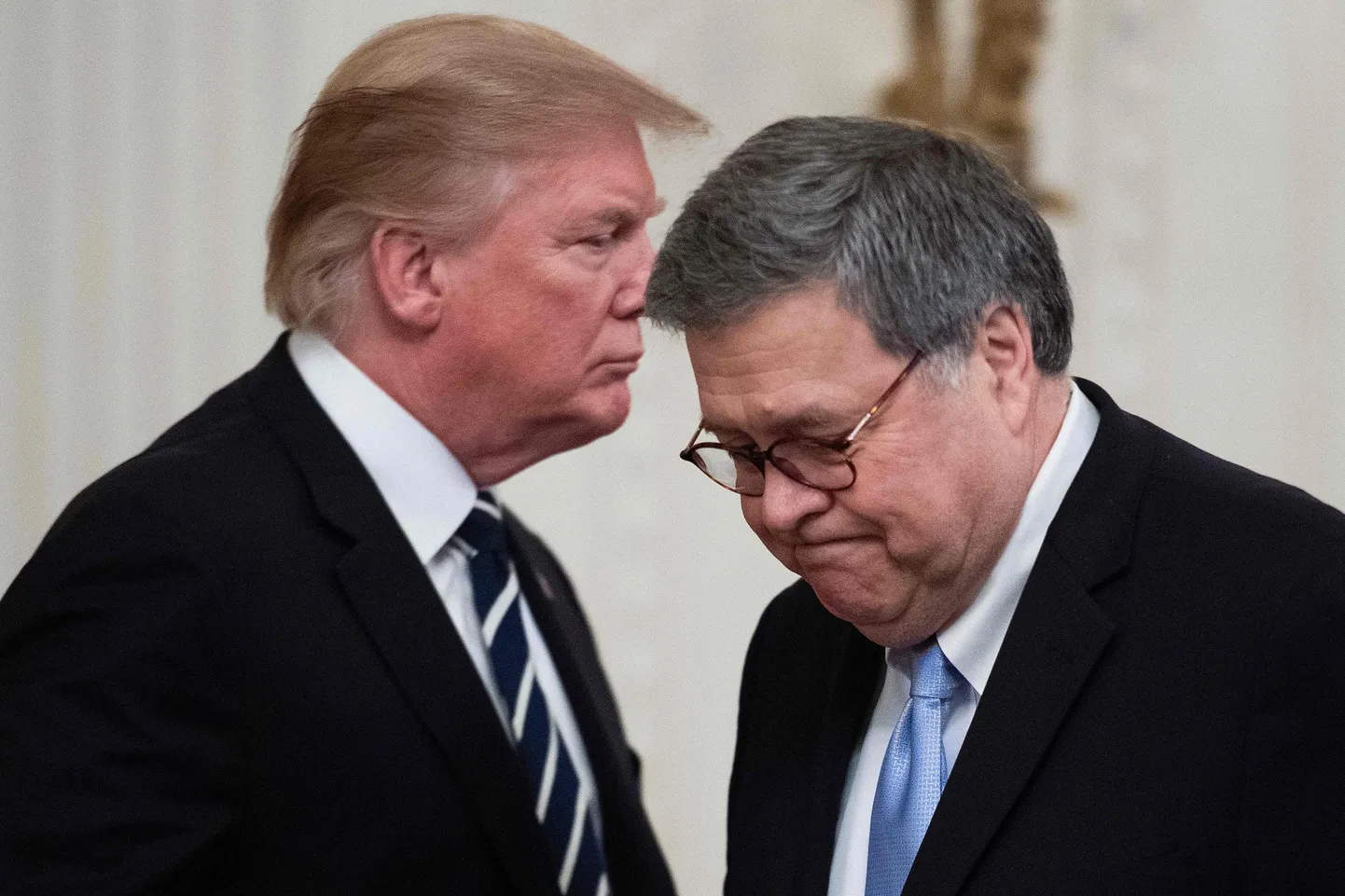 USA president Donald Trump ja justiitsminister William Barr.
