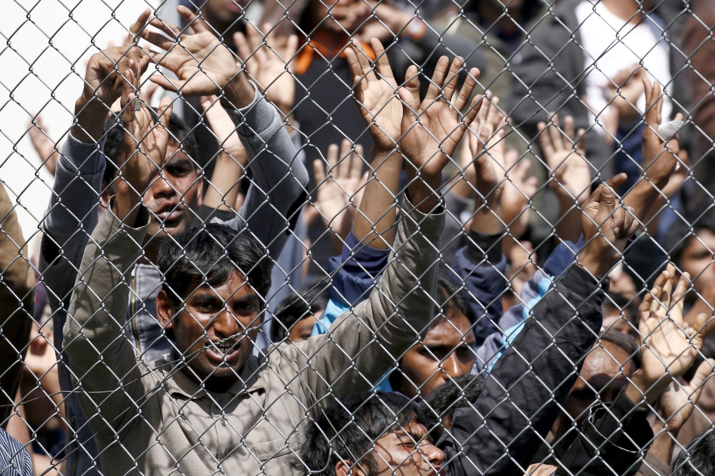 Põgenikud Lesbose saarel.