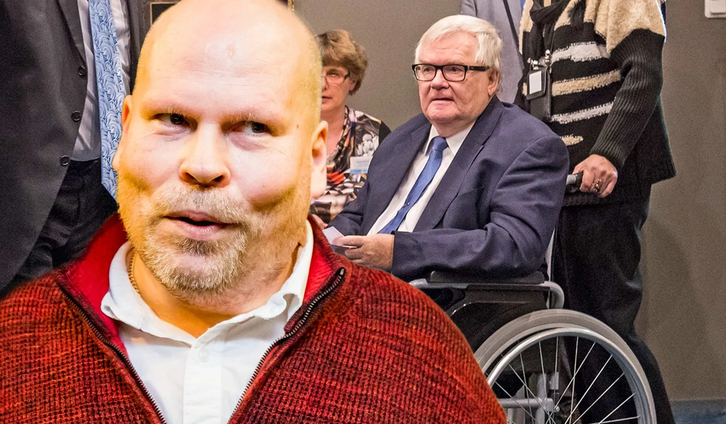 Peep Põdder (esiplaanil) ja Edgar Savisaar