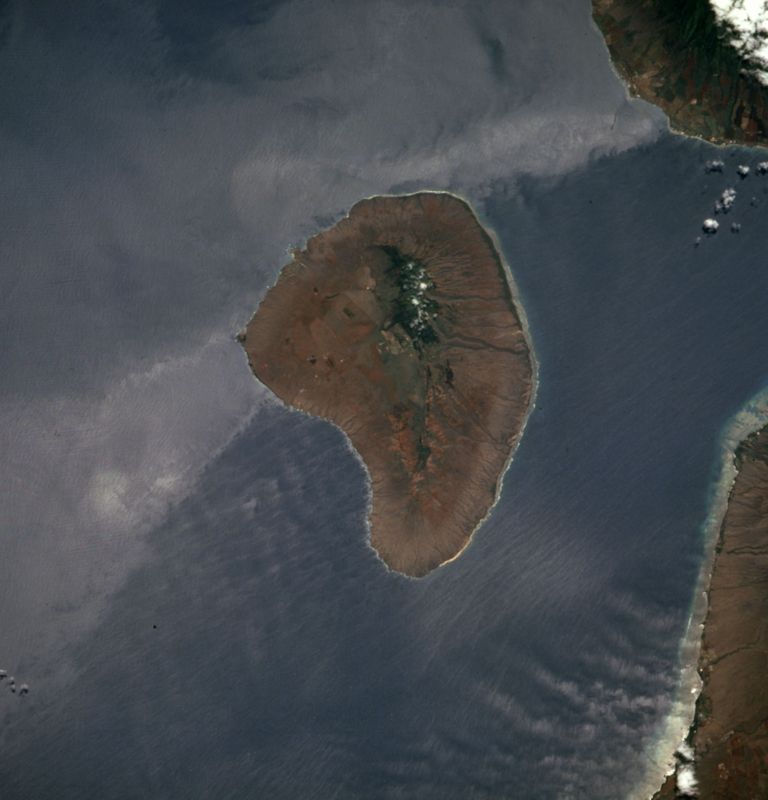 Satelliidipilt Lanai saarest. Ellison