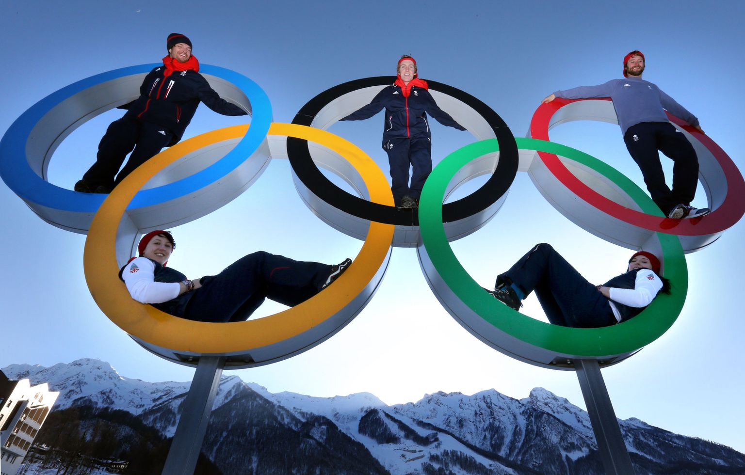 Olümpiakülas saab ka olümpiarõngastega pilti teha