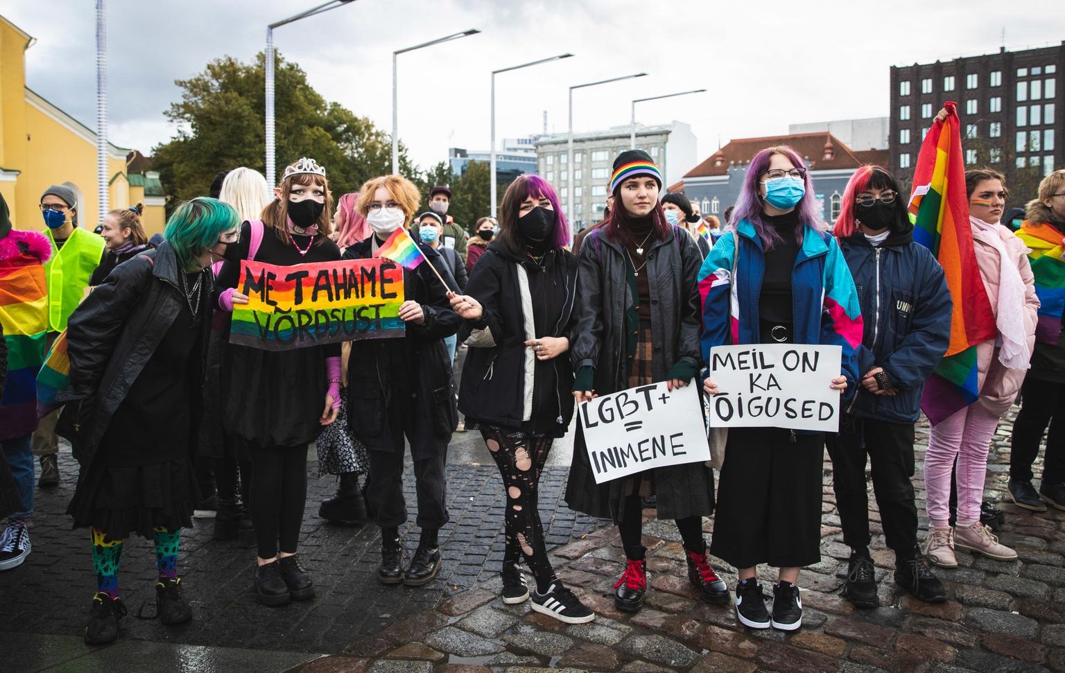 Sotsiaaldemokraadid korraldasid 18. oktobril Tallinnas Vabaduse väljakul meeleavalduse kõigi inimeste abiellumise õiguse toetuseks.