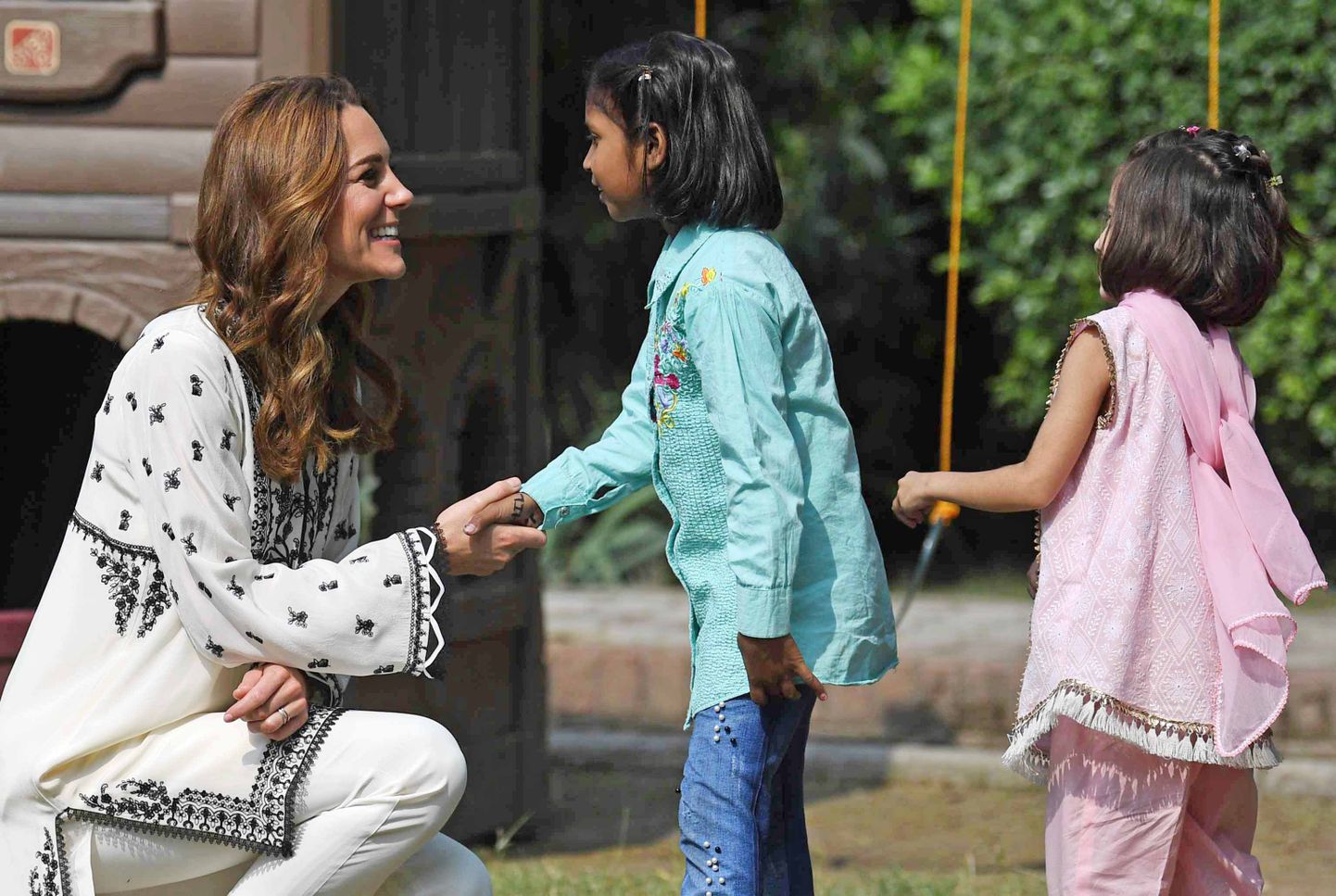 Cambridge'i hertsoginna Lahore´i SOS Külas Pakistanis, 20. oktoober 2019.