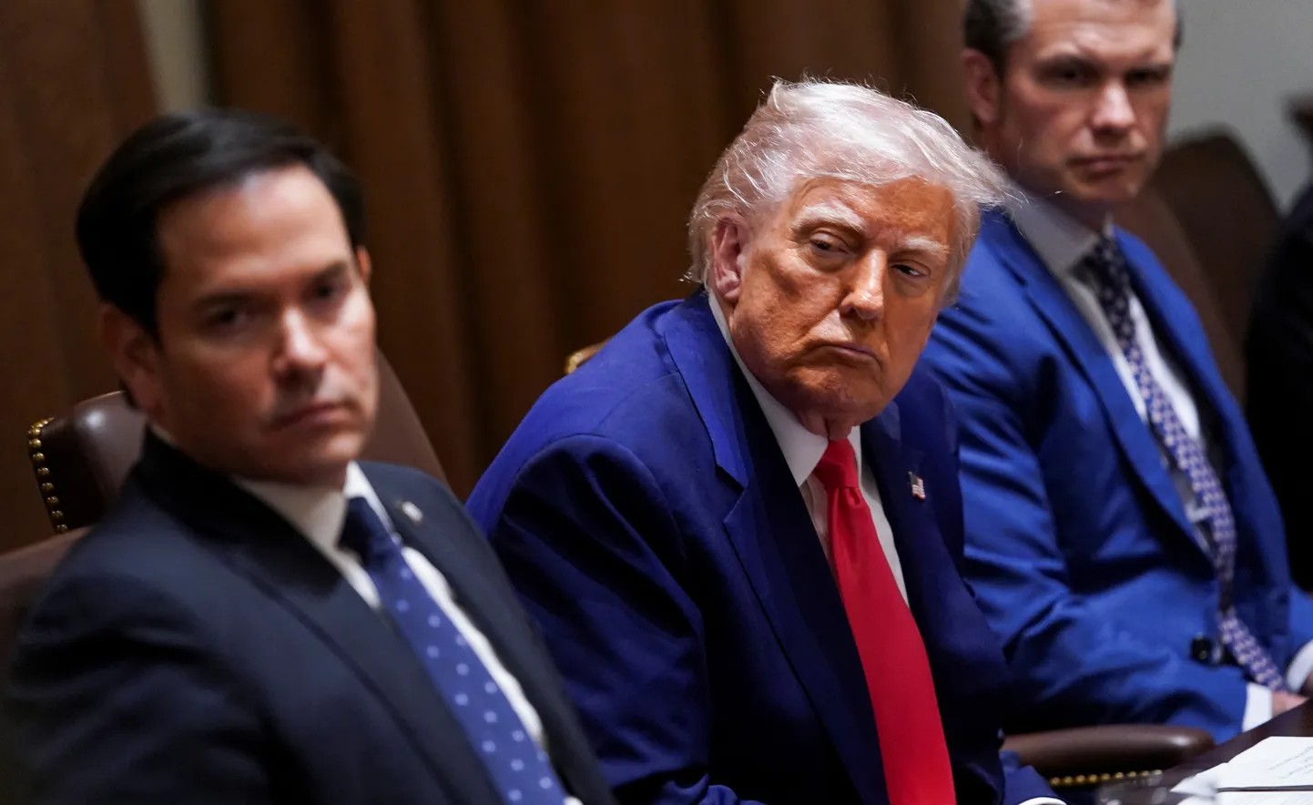 Дональд Трамп, Пит Хегсет и Марко Рубио