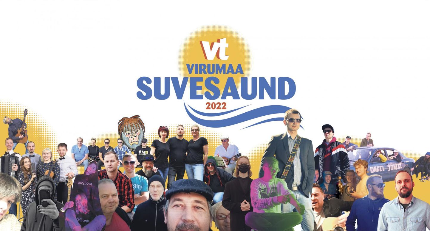 Kollaaž konkursi "Virumaa Suvesaund 2022" osalejatest.