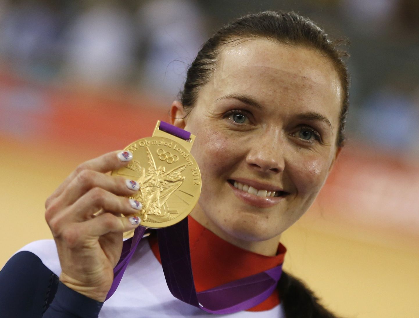 Naiste keirinis olümpiavõitjaks tulnud Victoria Pendleton.