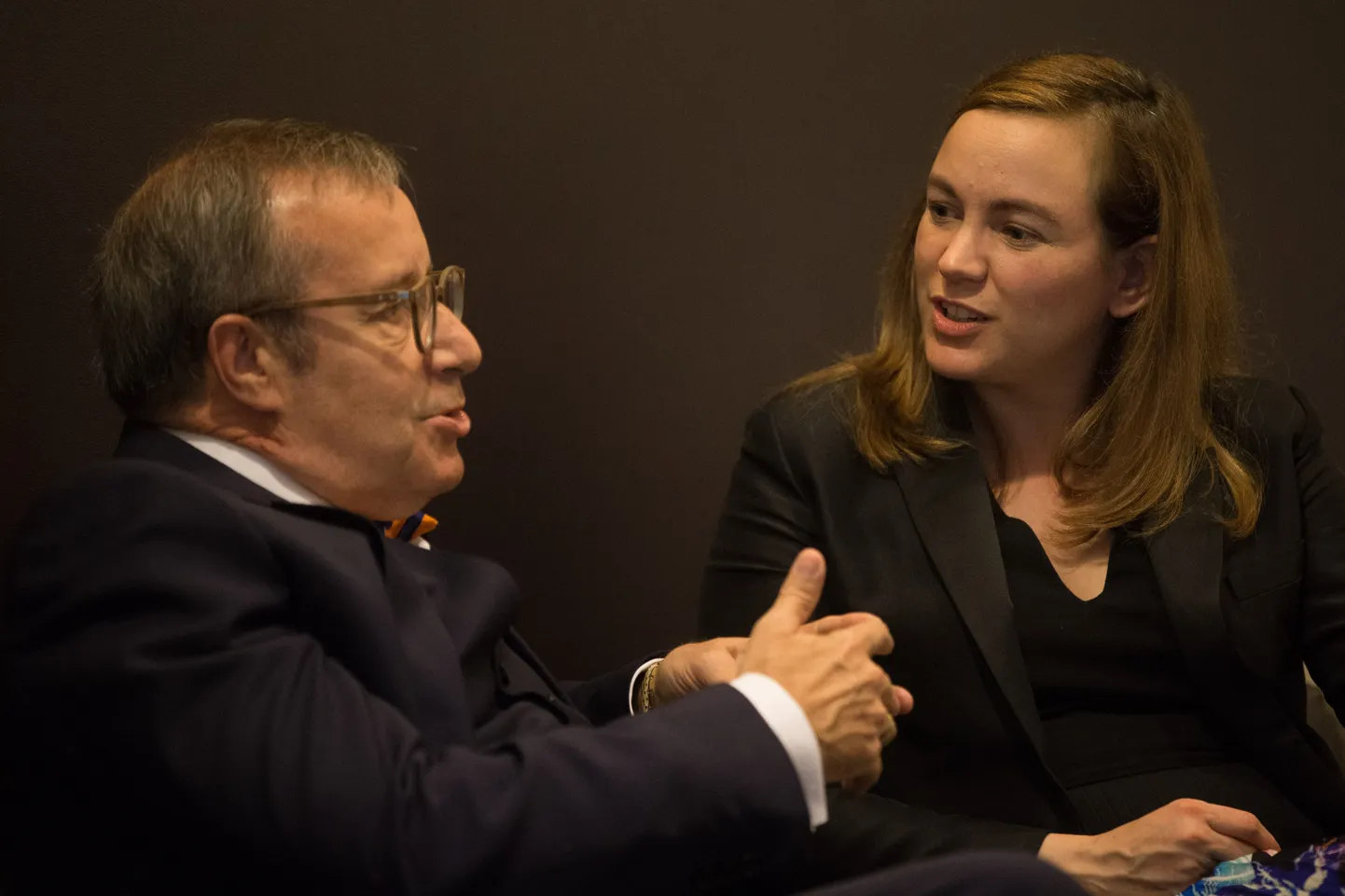 Prantsuse digiminister Axelle Lemaire vestlemas e-valitsemise teemadel Eesti presidendi Toomas Henrik Ilvesega.