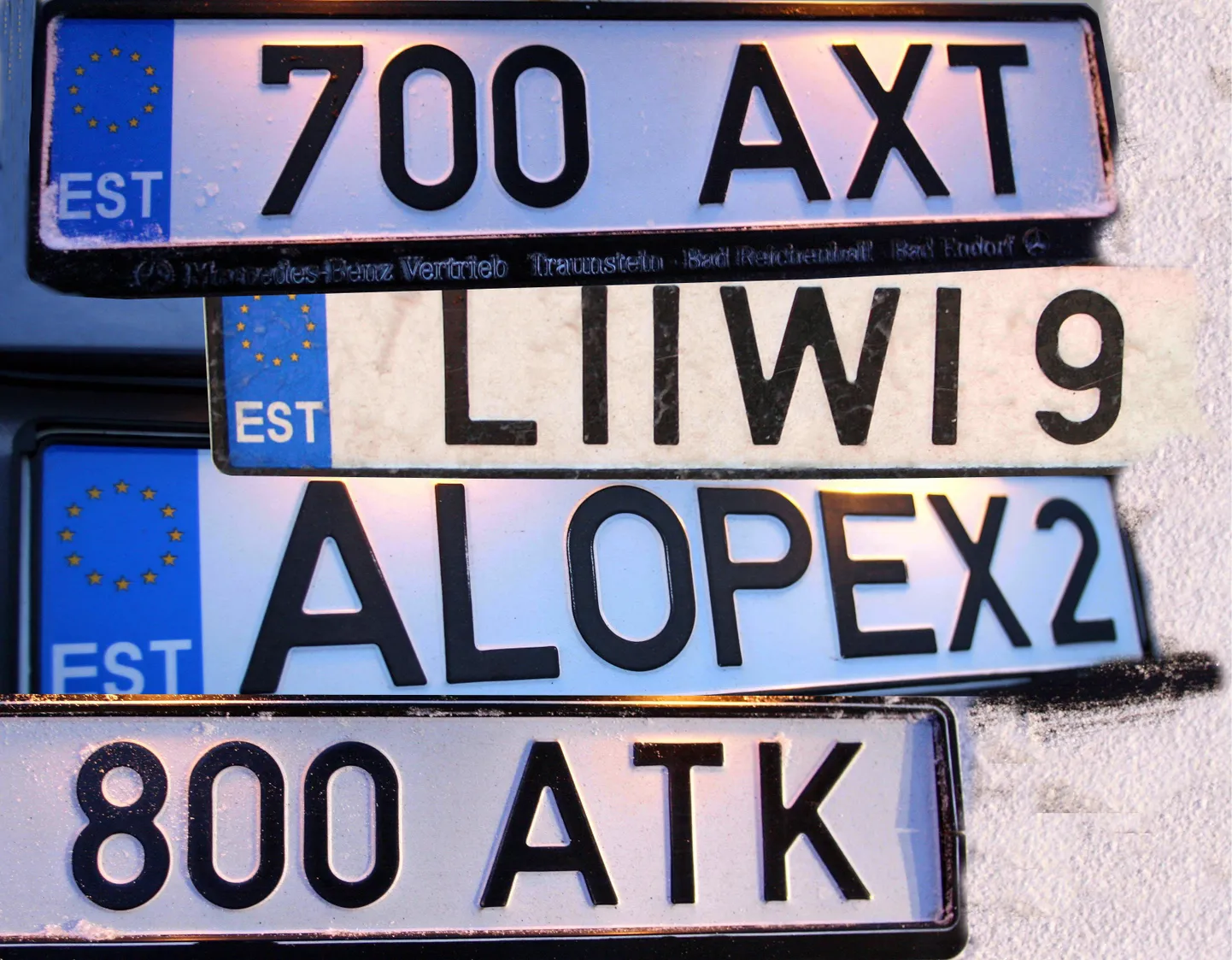 Auto numbrimärgid.