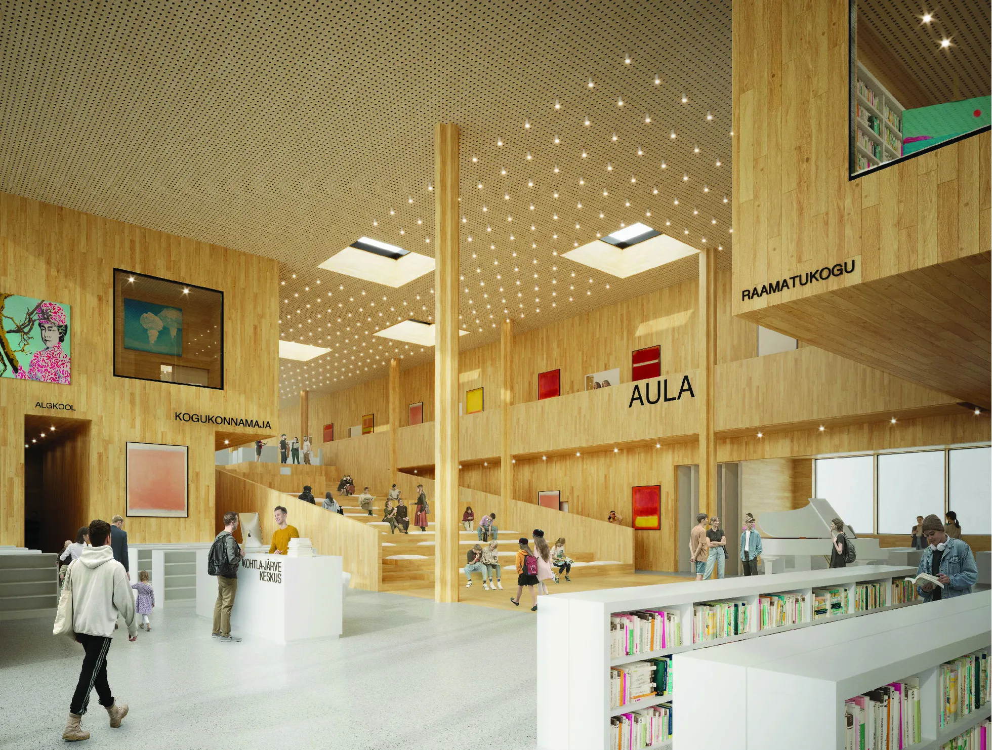 Selline peaks tulema koolimaja siseaatrium.