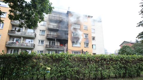 Взрыв и пожар в Тарту: соседи рассказали о проблемном мужчине