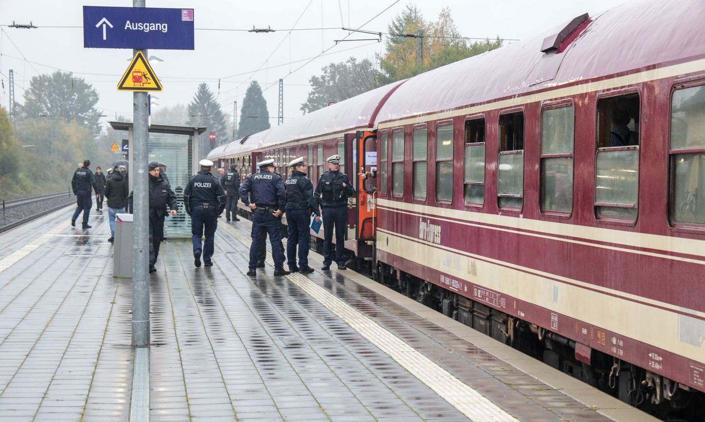 Железнодорожная станция в Германии.