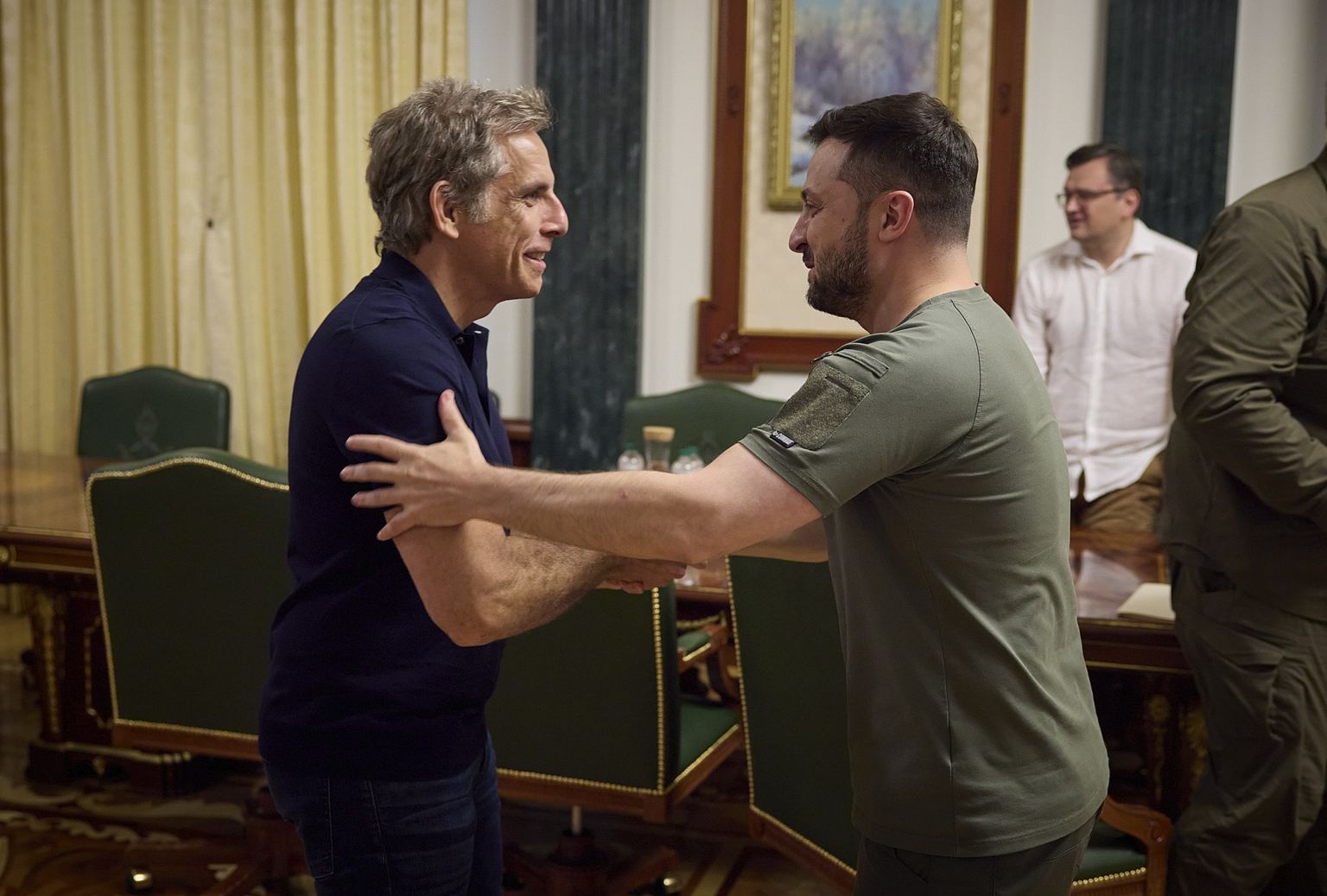 Kiievis kohtusid Hollywoodi täht Ben Stiller ning Ukraina president Volodõmõr Zelenskõi.