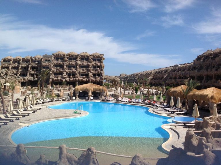 Kiviaja stiilis hotell Hurghadas.