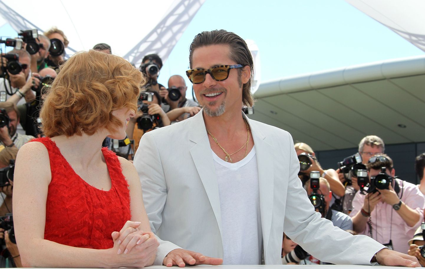 Brad Pitt ja Jessica Chastain