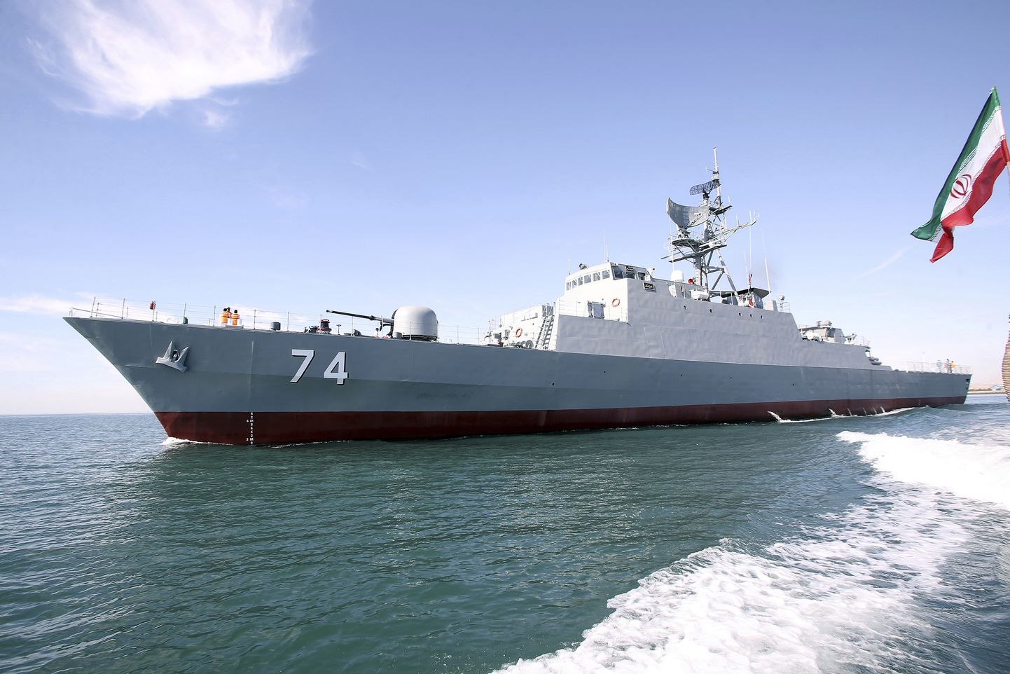 Markani kiiluvees saabus Läänemerele veel ka Iraani fregatt Sahand.