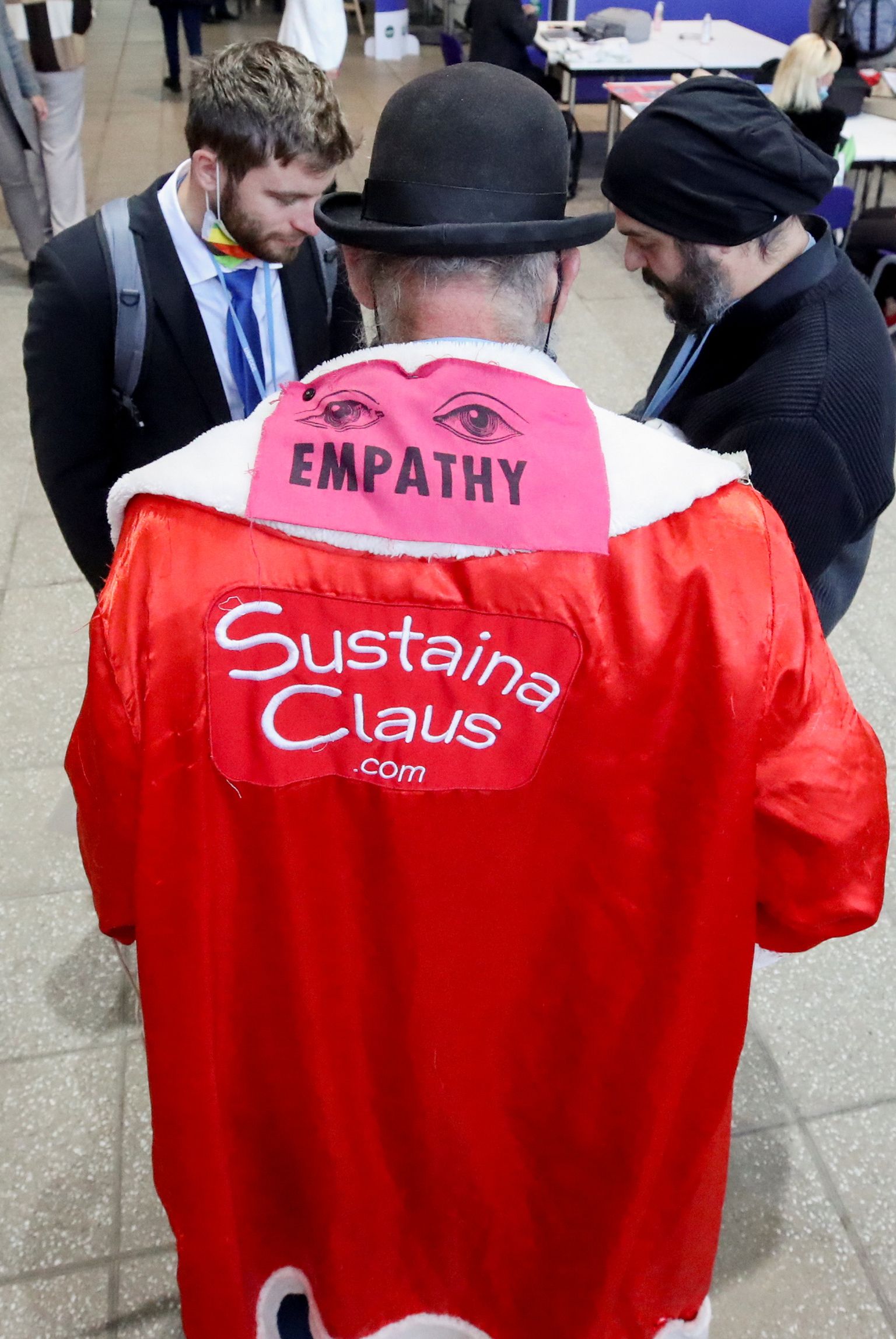 Empaatiline delegaat ÜRO kliimakongressil Glasgow's 10. novembril 2021.