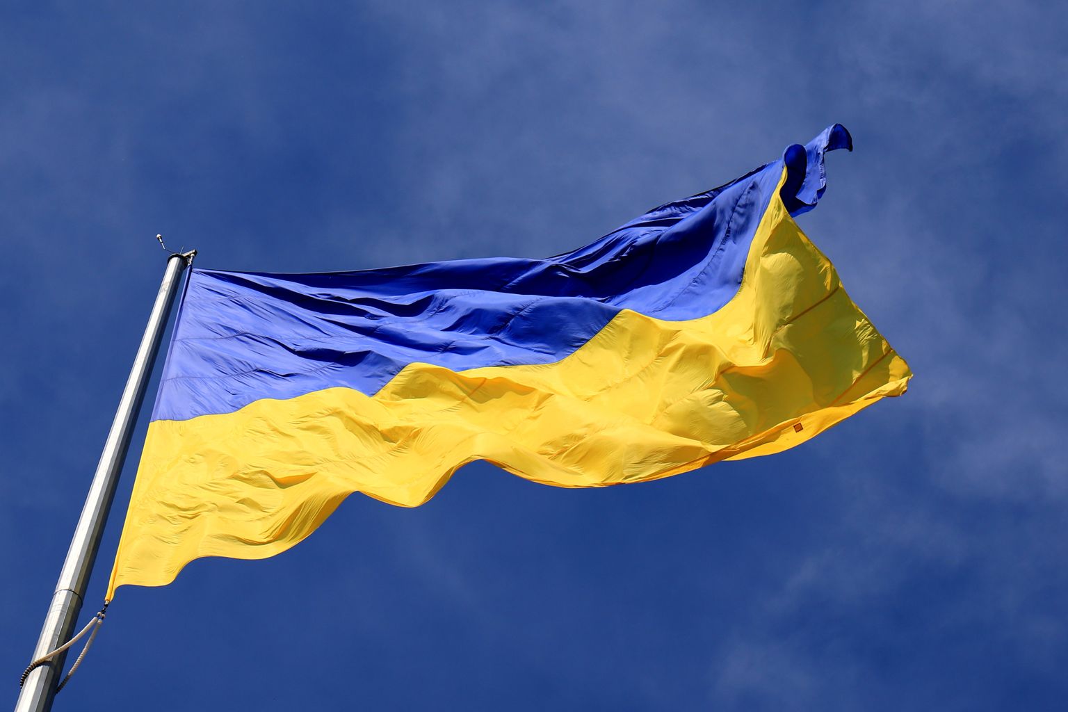 Flag of Ukraine.  Illustrative image.