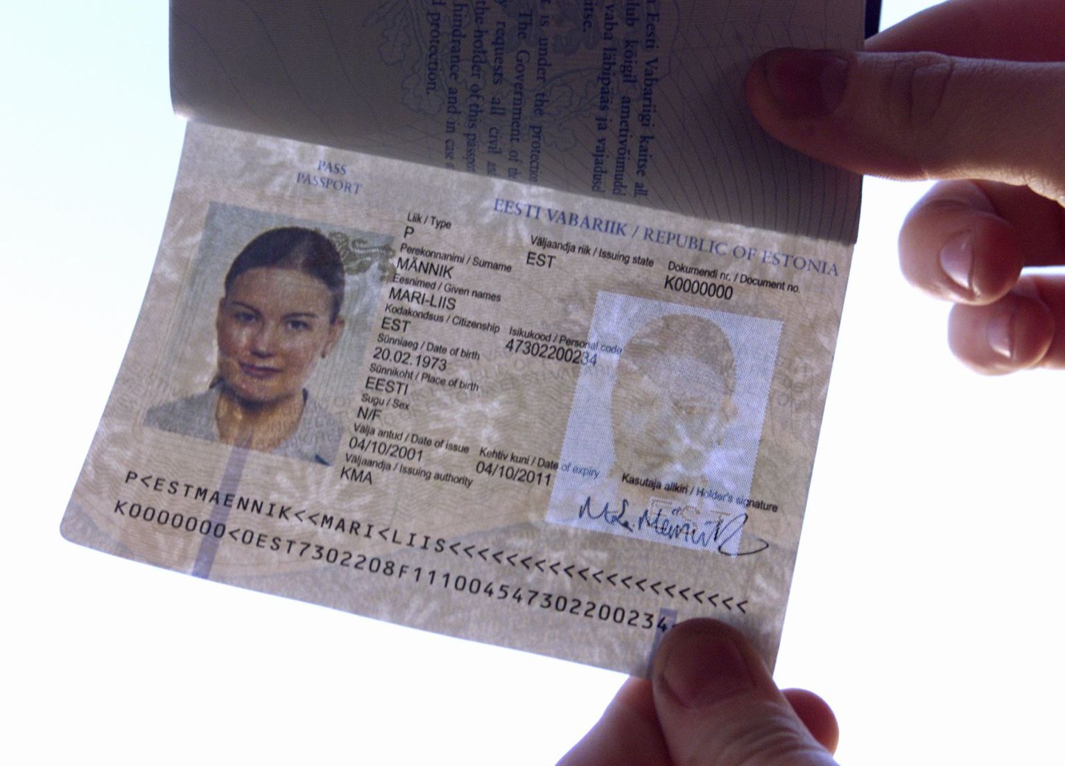 Эстонский паспорт